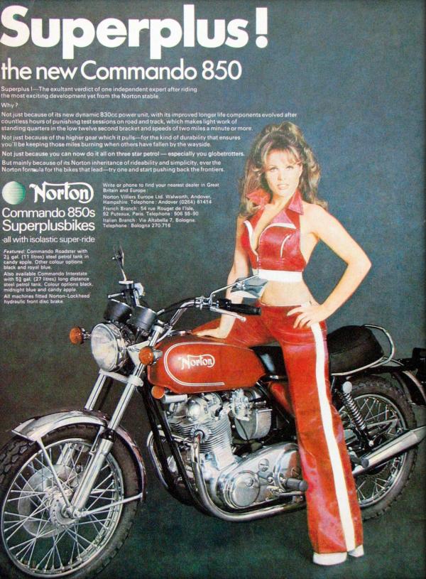 Norton Commando promotional material 